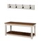 Alaterre Furniture Savannah Coat Hook with Bench Set, Ivory ASVA0329IVW - alternate 1
